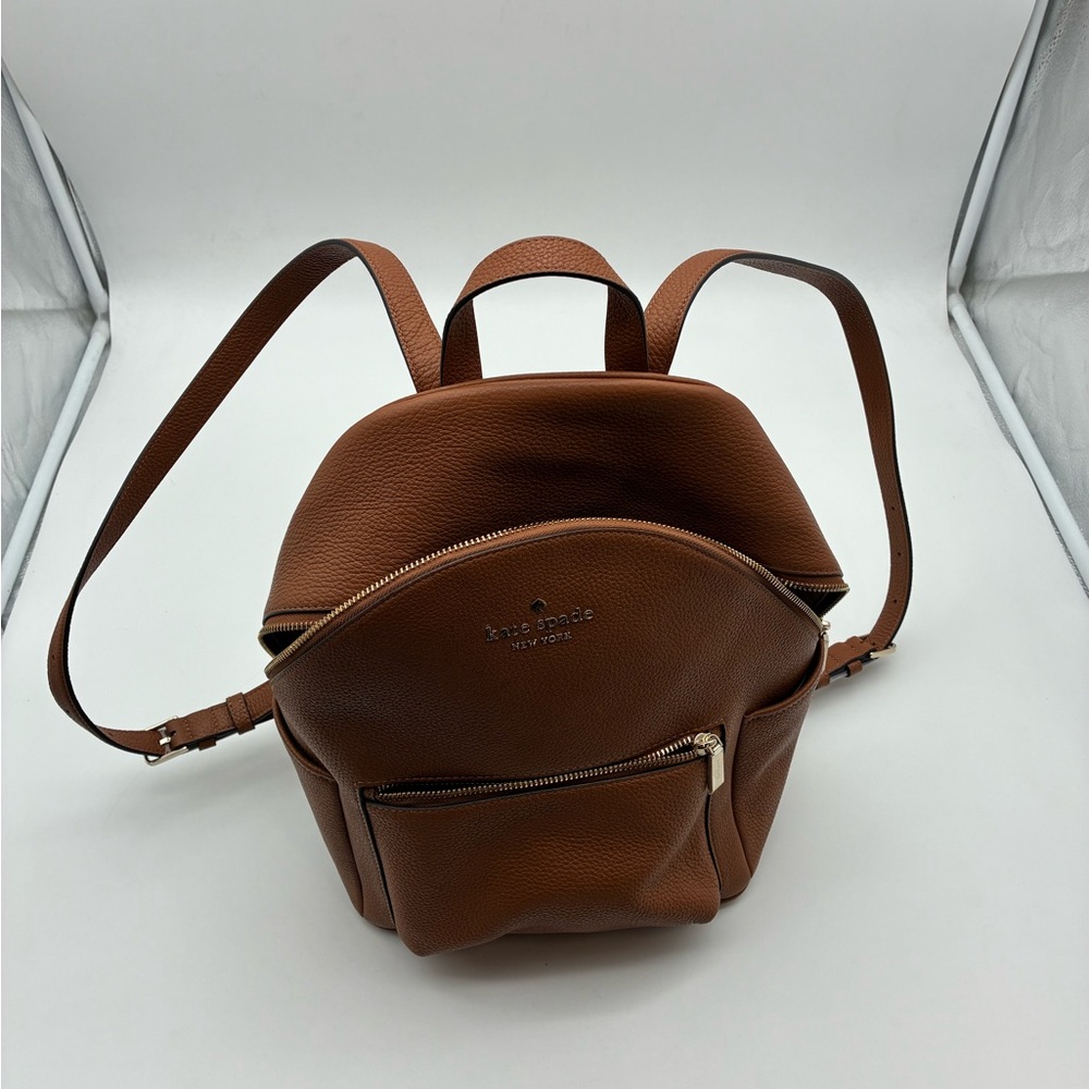 kate spade Brown Pebbled Leather Backpack
